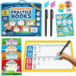 Magic Grooved Writing Practice for Kids - Grooved Handwriting Practice for Ki... - Picture 1 of 7