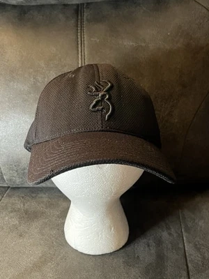 Browning Flexfit L/XL Hunting Hat Cap Black W/ Logo - Image 1 of 4
