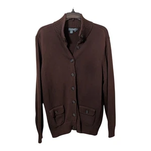 Lauren Ralph Lauren Brown Cardigan Sweater Button Front Size 2X - Picture 1 of 3