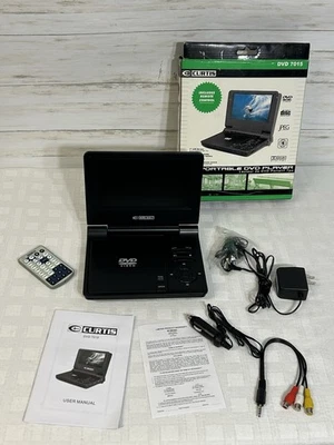 ¡COMO NUEVO! FUNCIONA PERFECTO1 Curtis CD-7015 Reproductor de DVD Portátil 7" 100% Completo Viaje Foto 1 de 4