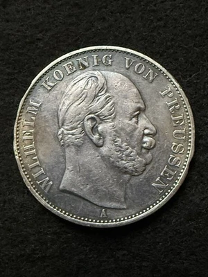 PRUSSIA (Germany) 1 Thaler 1871 A - Silver 0.9 Coin - Image 1 of 3