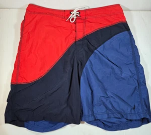 NAUTICA Mens Seaside Multicolor COLORBLOCK Swim Trunks Shorts XL - Picture 1 of 9