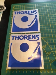 2 ADESIVO VINTAGE STICKER kleber Thorens - Imagen 1 de 3