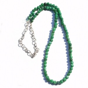 Handmade 95 Cts Enhanced Single Strand Emerald Beaded Women Necklace AK 27 E241