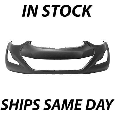 NEW Primered Front Bumper Cover Fascia for 2014 2015 2016 Hyundai Elantra Sedan - Image 1 of 4