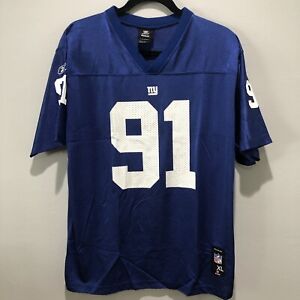 NFL New York Giants Justin Tuck blue Reebok Jersey Youth size XL (18-20)