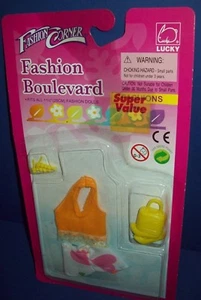 FASHION CORNER LUCKY PUPPENKLEIDUNG Kleidung orange Oberteil Herz Shorts Handtasche - Bild 1 von 1