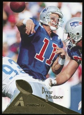 1994 Pinnacle Football Card #92 Drew Bledsoe - Image 1 of 2
