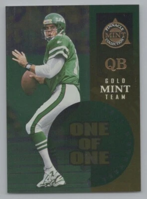 Neil O'Donnell 1998 Pinnacle Mint Gold One Of One #24 New York Jets - Image 1 of 2