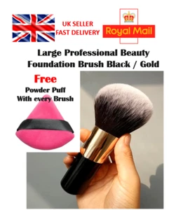 Großer professioneller Foundation Pinsel Kosmetik Kabuki Blending Flat Top Pinsel - Bild 1 von 7