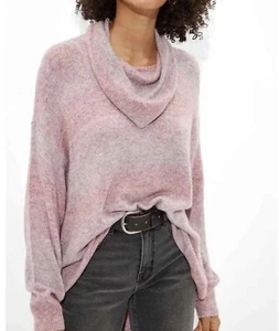 Maglione nuovo con etichette American Eagle oversize Dreamspun collo a turtleneck - Multi rosa grigio - medio - Foto 1 di 6