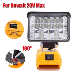 LED Work Light For Dewalt 20V MAX 90W USB Flood Light Torch for Workshop Camping - Picture 1 of 12