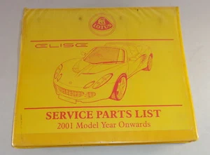 Parts Catalog Lotus Elise from Year 2001 - Picture 1 of 2