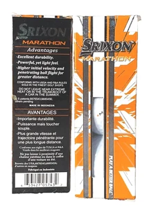 2x Lot Srixon "Marathon" - Premium White Golf Balls - (2x boxes of 3 each) - Picture 1 of 1