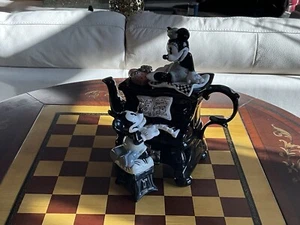 Disney Showcase Collection Mickey And Minnie Piano Teapot Limited Edition - Picture 1 of 6