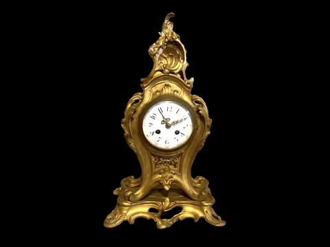 19th Century Bronze Ormulu French Louis XV Table / Mantel Clock Cover
