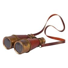 Antique Antique Brass Binocular Cherry Brown Color Victorian Marine 1915 GIFT.