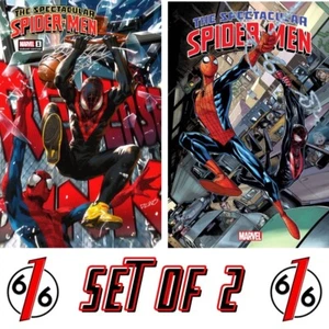 🔥🕷 SPECTACULAR SPIDER-MEN #1 DERRICK CHEW 616 Variant & RAMOS Main Cover - Picture 1 of 4