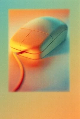 Funny FRIENDSHIP or LOVE Card, Computer Mouse I'M GLAD WE CLICKED by Carlton +✉ - Image 1 of 4