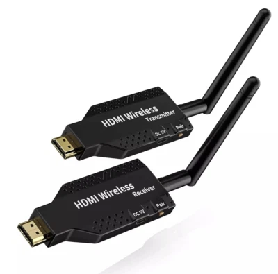 50m Wireless HDMI Extender Video Transmitter Receiver Fr Camera PC To TV Monitor - Image 1 of 4