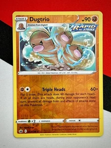 Dugtrio 077/198 Holograma Inverso Raro Chilling Reign Pokémon PACK FRESCO - Imagen 1 de 1