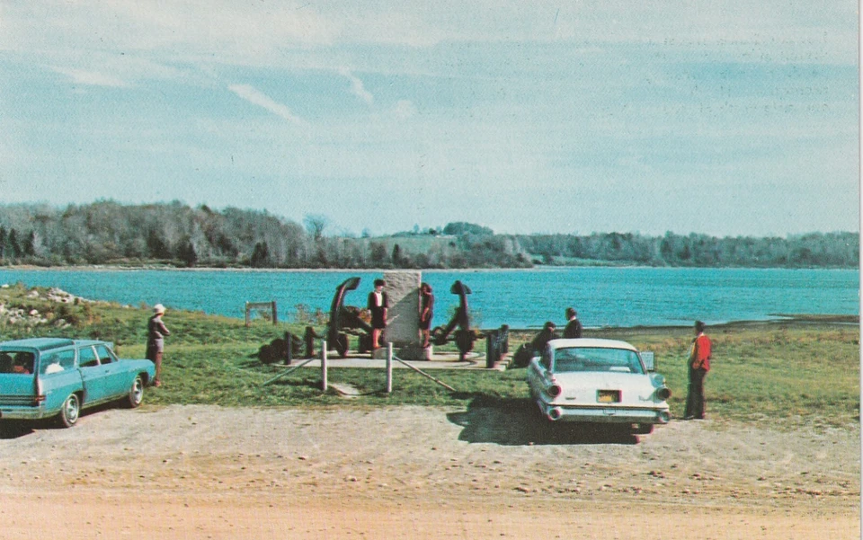 Howard Eaton Reservoir North East Pennsylvania Old Cars Lake Erie  Postcard - Image 1 of 2
