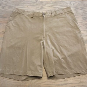Under Armour UA Beige Bent Grass Golf Shorts Men 40 w/ 9” Inseam 1201015 Stretch - Picture 1 of 17