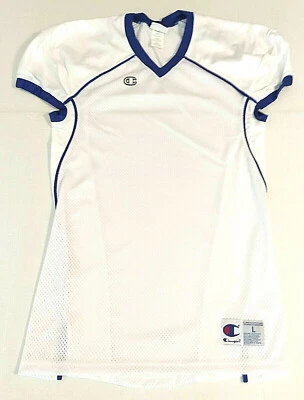 Футболка Champion Challenger с v-образным вырезом, белая/синяя, Yth LG, бесплатная доставка! - Изображение 1 из 4