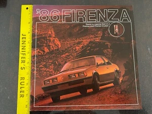 Brochure Oldsmobile Firenza 1986 LX GT Coupé Cruiser Wagon Excellent Original 86 - Photo 1/3