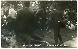 RPPC NY Hamilton College Row Clase de 24 vs 25 Clinton Oneida County - Imagen 1 de 2