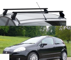 BARRE PORTATUTTO ACCIAIO PER FIAT GRANDE PUNTO 3 PORTE ANNO 2005 OMOLOGATE TUV - Foto 1 di 8