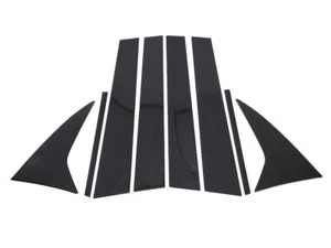 Carbon Stickers Pillar Mask Panel Window 8pcs For 2018-2022 Ford Focus Hatchback - Foto 1 di 7