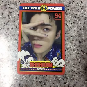 EXO SEHUN Official PHOTOCARD The 4th Album THE WAR Repackage POWER Photo Card #2 - Picture 1 of 3