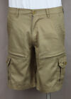 Cargo Shorts Men's Khaki 8 pockets Casual 100 Cotton Twill Ret 44 New