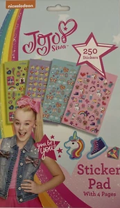 JoJo Siwa Aufkleber 250 Stück Nickolodeon Multicolor Band Schmetterlinge - Bild 1 von 7