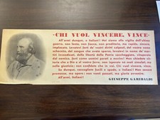 Volantino Propaganda Politica Giuseppe Garibaldi