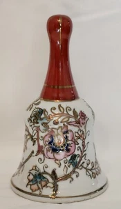Fitz & Floyd Blumenglocke blau rosa - Bild 1 von 10