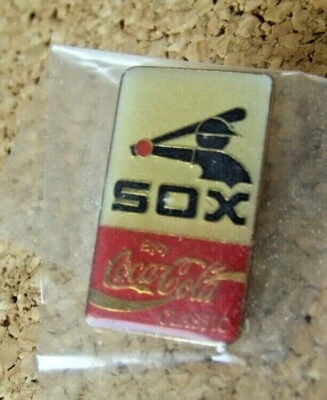 Chicago White Sox Enjoy Coca Cola Classic lapel pin Coke MLB c37222 - Image 1 of 4