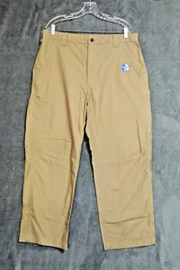Carhartt Dk.Khaki Lighthouse Twill Loose Original Fit Work Pants Sz. 38x32 - Picture 1 of 9