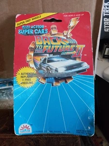 1989 back to the future II FunRise micro machines Delorean Backer Card Only - Picture 1 of 2
