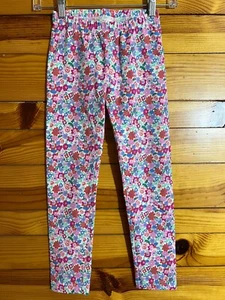 Hanna Andersson Classic Floral Leggings EUC Girls Size 130 8 - Picture 1 of 3