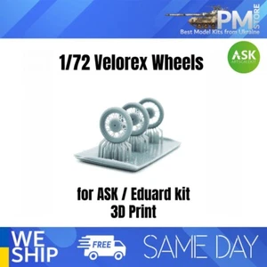 ASK A72001 1/72 Velorex three-wheeled car - Wheels 3D print set resin - Picture 1 of 3