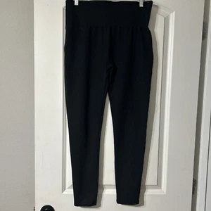 Spanx by Sara Blakely Black High Waisted Seamless Leggings Inseam Women's XL - Picture 1 of 4