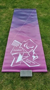 London 2012 Paralympics hochwertiges lila hängendes Banner 2,2 m x 0,80 m - 01 - Bild 1 von 2