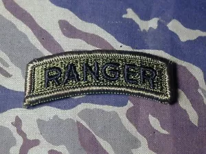 Old obsolete Authentic Vietnam era subdued combat RANGER Tab black & OD Airborne - Picture 1 of 3