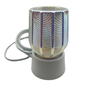Scentsy Pearled Gatsby Mini Wax Warmer Tabletop Base Iridescent Hard To Find - Picture 1 of 7