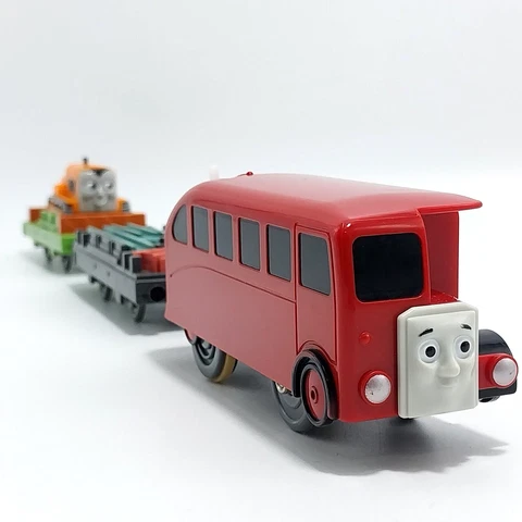 Bertie The Bus & Green Flatbed Terence Motorized Trackmaster Thomas TOMY Cover