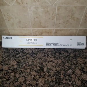 FACTORY SEALED NEW OEM Genuine Canon GPR30 (2801B003) Yellow Toner Cartridge - Picture 1 of 6