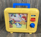 Vintage 1990 Shelcore Musical Wind-Up TV Moving Picture Toy Plays Lullaby VIDEO