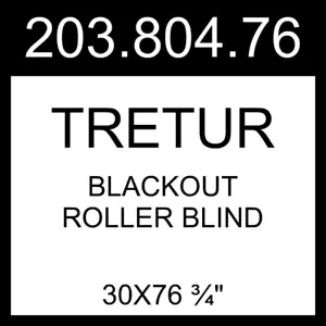 IKEA TRETUR Blackout Roller Blind Light Gray 30x76 ¾" 203.804.76 - Picture 1 of 1